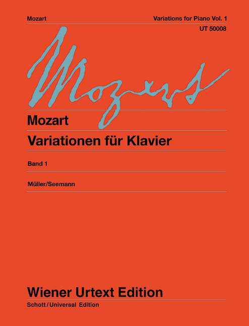 Mozart: Variations Volume 1 for Piano published by Wiener Urtext